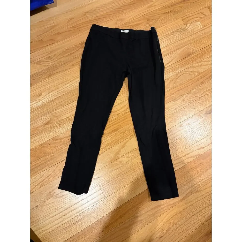 Kate spade black leggings gold side zip size 10